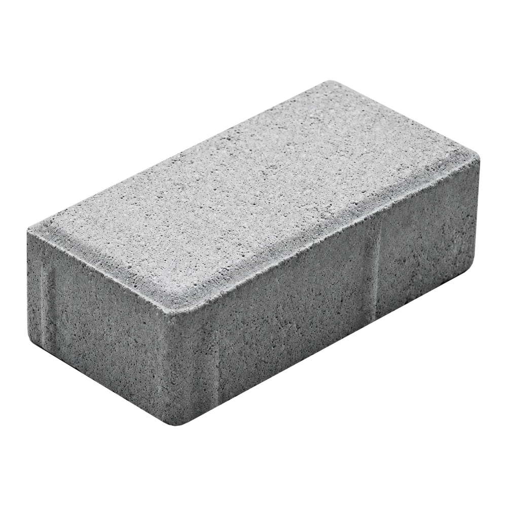 Imagem ilustrativa de paver intertravado retangular de concreto — 10 × 20 × 6 cm