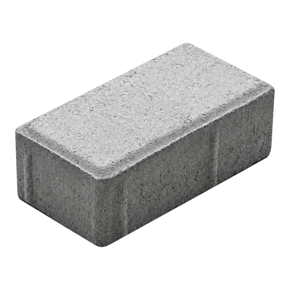 Imagem ilustrativa de paver intertravado retangular de concreto — 10 × 20 × 8 cm